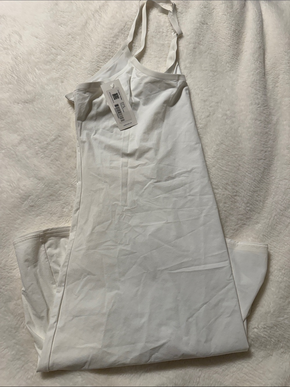 Outdoor Voices White Mini Halter Dress